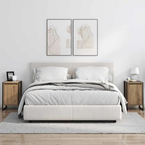 vidaXL Éjjeli asztal 2 pcs Művészi tölgy 39,5 x 30 x 50 cm Faanyag