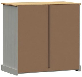 VIGO szürke tömör fenyőfa komód 80x40x76 cm