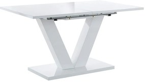 Fényes bővíthető étkezőasztal hosszabbító asztallappal 90x140 cm Aaron – Støraa