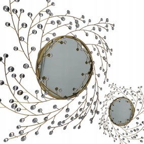 Tükör Kerek Fali Keret Modern Prémium Kristályok YGZ20-0015 55 cm