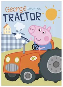 Peppa malac Tractor polár takaró 100x140cm