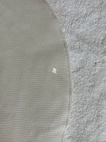 Vajpuha kerek shaggy sebano Fehér (white) 67x67