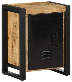 Éjjeli szekrények 2 db tömör nyersfa mangó