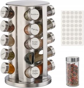 Forgó fűszertartó 20 tégelyes konyhai forgó rendszerező Gr215