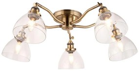 Endon 97248 - HANSEN spotlámpa 5xE14/7W/230V, sárgaréz