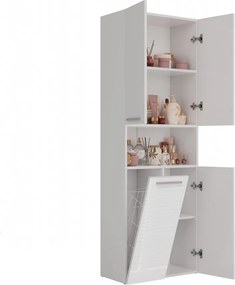 1K DK fürdőszoba szekrény, fényes fehér