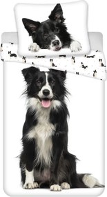 Kutyás Border Collie ágyneműhuzat 140×200cm, 70×90 cm