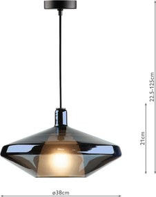 Dar Lighting modern függeszték esmeralda kék daresm8623