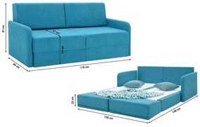 Széthúzható kanapé Borta (kék). 1098575
