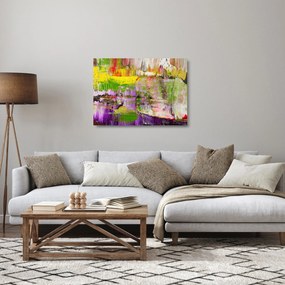 Absztrakció kép - festmény (üvegen) (70x50 cm)