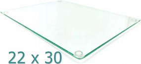 Üveg vágódeszka 22x30 Edzett