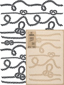 Festősablon Ismételhető Többször felhasználható 59x95cm Tapéta Tengerész Kötelek