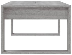 Szürke sonoma szerelt fa dohányzóasztal 102x50x35 cm