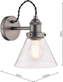 Laura Ashley Isaac 3742277-Q Fali lámpa 1x40W/E27 IP20