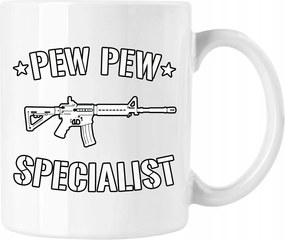 Pew Pew Specialist bögre (2) Fehér 330ml
