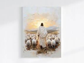Vászonkép Canvas Vallás Jézus Krisztus Juhok Pásztor 75x100