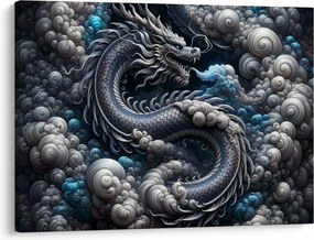 Kép – Sárkány a füstben (70x50 cm)