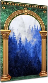 Vászonkép 40x60 Kék táj Hegyek