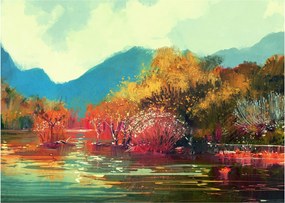Kép - őszi színek (70x50 cm)