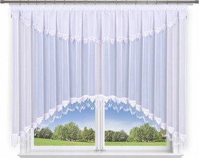 Kész függöny 600x160,fátyol, dupla íves, gipiurával