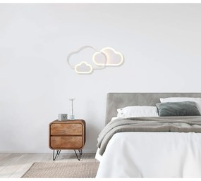 Fehér gyerek lámpa 52x25 cm Cloudy – Trio