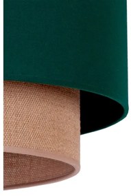 Duolla - Csillár zsinóron BOHO 1xE27/15W/230V átm. 45 cm zöld/barna