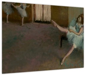 Üveg kép - Edgar Degas, Before the Ballet, reprodukciók (70x50 cm)