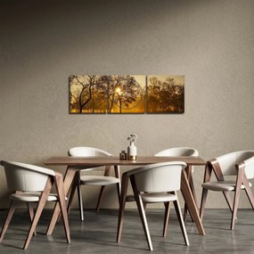 Napkelte kép (órával) (90x30 cm)