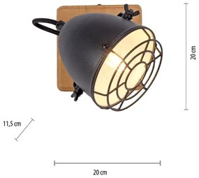 Leuchten Direkt 15171-18 - Fali spotlámpa BEETLE 1xE14/10W/230V