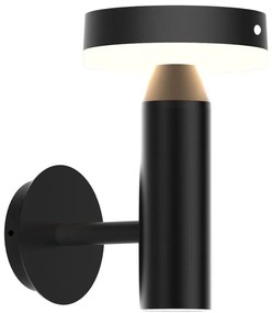 GWINEA LED/4,5W/3,7V IP44 fekete napelemes fali lámpa érzékelővel