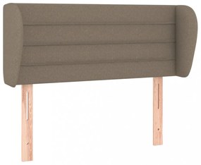 tópszínű szövet fejtámla szárnyakkal 93x23x78/88 cm