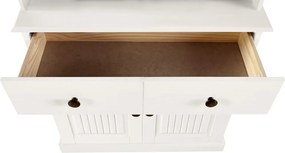 Fehér borovi fenyő tálalószekrény 181x34 cm Mille – Støraa