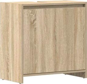 vidaXL sonoma tölgy színű szerelt fa fürdőszobaszekrény 60x33x61 cm