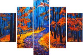 Egy őszi erdő képe (150x105 cm)