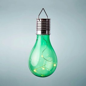 SUNLIGHT napelemes villanykörte akasztóval zöld