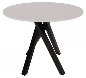 Étkezőasztal 92 cm Geratus 92 (fehér + fekete) (2-4 személy részére). 1103529