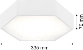 Argon ARIZONA 3827 Süllyesztett mennyezeti lámpa 1x22,5W/LED 3000K 2450LM IP20