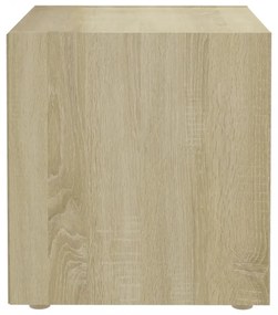 4 db sonoma tölgy színű szerelt fa TV-szekrény 37 x 35 x 37 cm