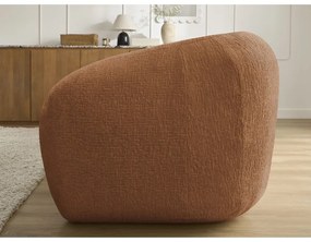 Téglavörös zsenília kinyitható kanapé 228 cm Neyo – Bobochic Paris