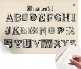 Fotótapéta Öntapadós tapéta a szobába Dekoratív betűk 152x104 cm