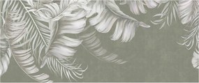 Design fotótapéta Flizelin falra Finom levelek 250x104 Ragasztó