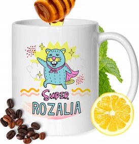 Bögre Rozáliának Barátnőknek Ajándék Nyomtatott Fehér 330ml