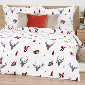 4Home Stag & Bows mikroflanel ágyneműhuzat, 140 x 200 cm, 70 x 90 cm