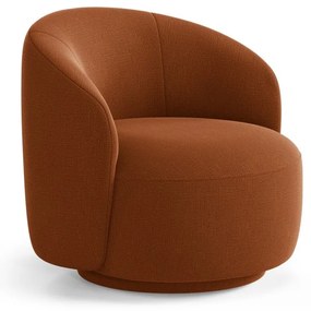 Téglavörös forgó fotel Letizia – Micadoni