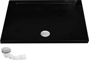 Rea - SOLAR GOLD ELEGANT zuhanykabin 80 x 100 cm, átlátszó üveg / arany profil, REA-K4901