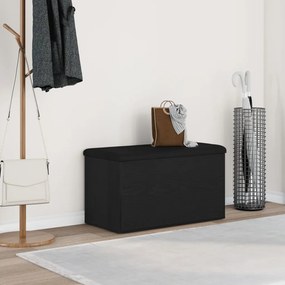 Tárolópad Fekete Tölgy 80x40x45 cm Mérnöki Fa