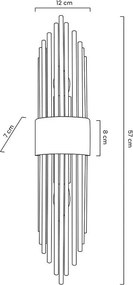 King Home MOOSEE AMANDA MSE010100263 Fali lámpa 2x40W/E14 IP20