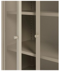 Krémszínű fém szekrény 70x100x40 cm Fayna – Marckeric