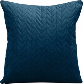 Dekoratív párnahuzat LUIZ4 40x40 Eurofirany sötétkék, halszálka mintás