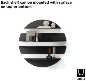 Fekete fém polc készlet 4 db-os 76 cm Solis – Umbra
